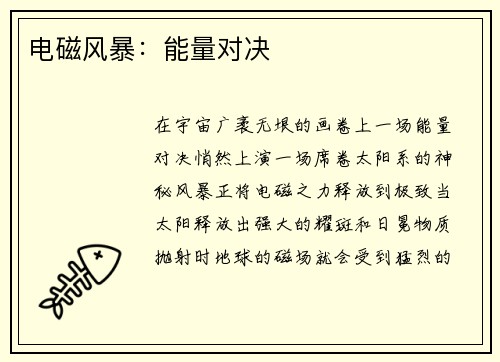 电磁风暴：能量对决